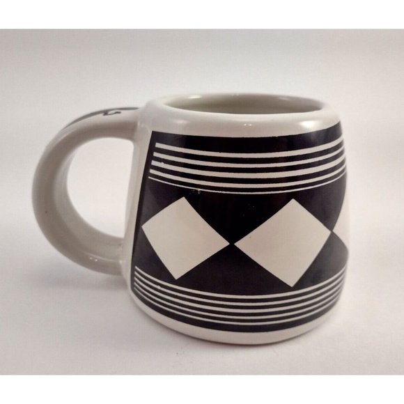 The Treasure Chest Southwestern Black & White Geometric Mug Cup Las Cruces NM #2 - Picture 1 of 8